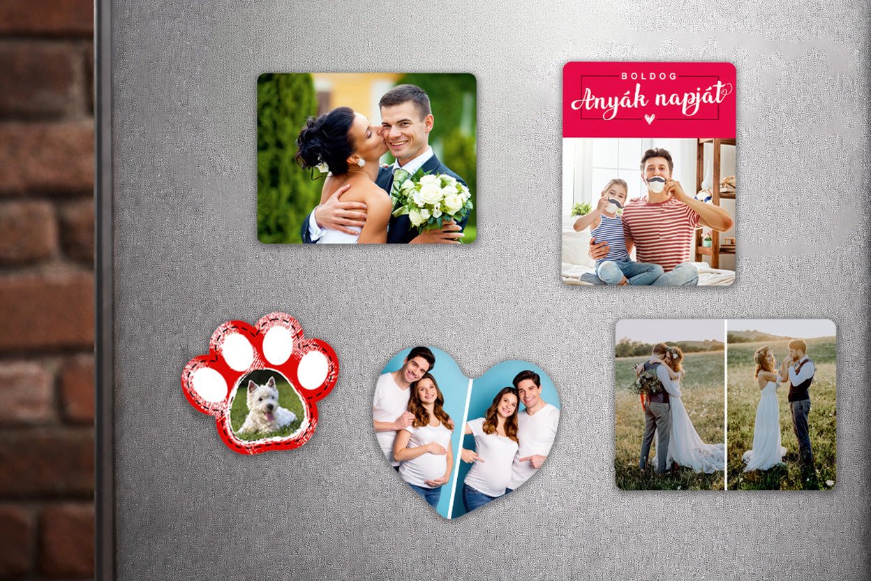 Egyedi fényképes hűtőmágnesek nagy választékban