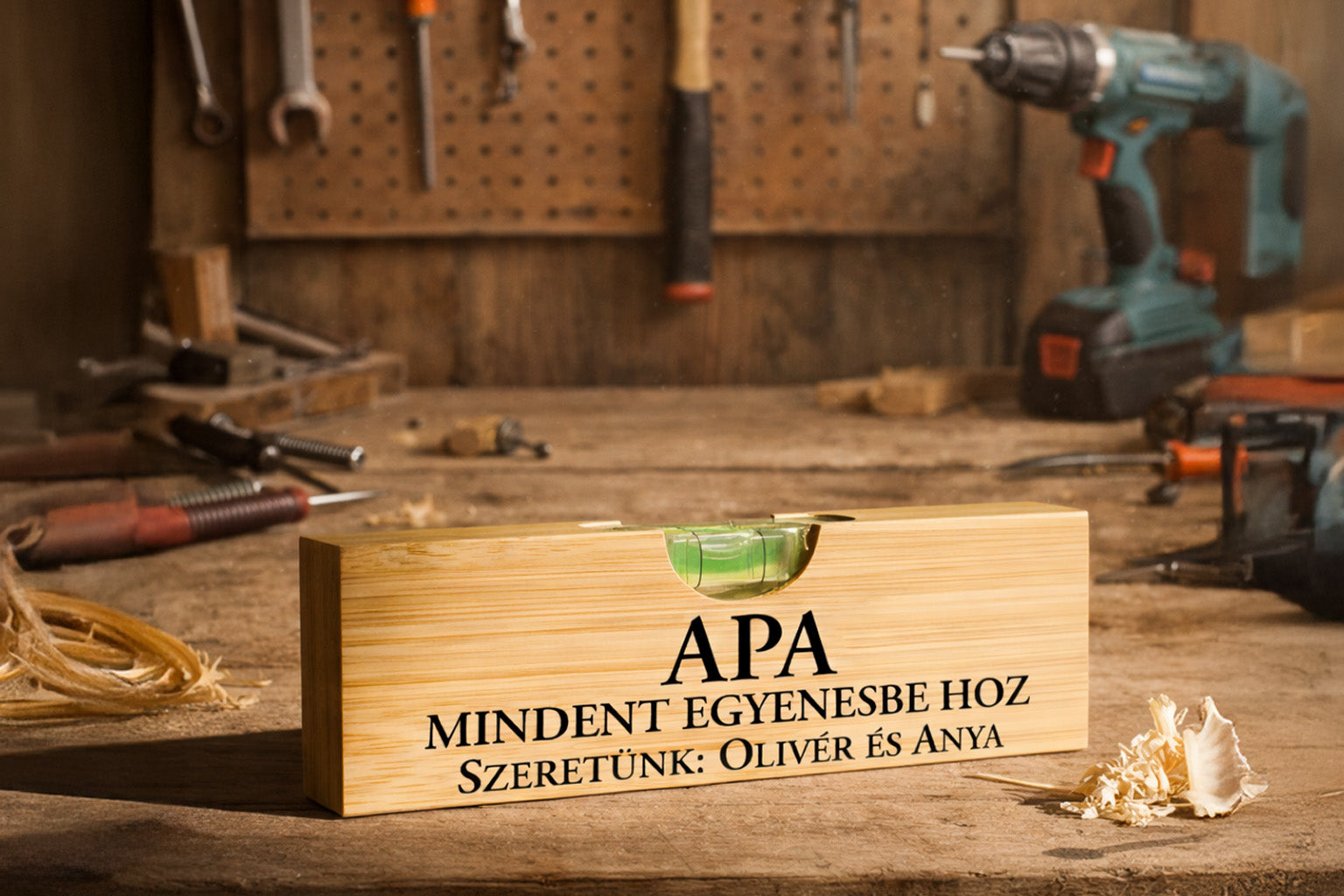 Egyedi vízmérték és mérőszalag