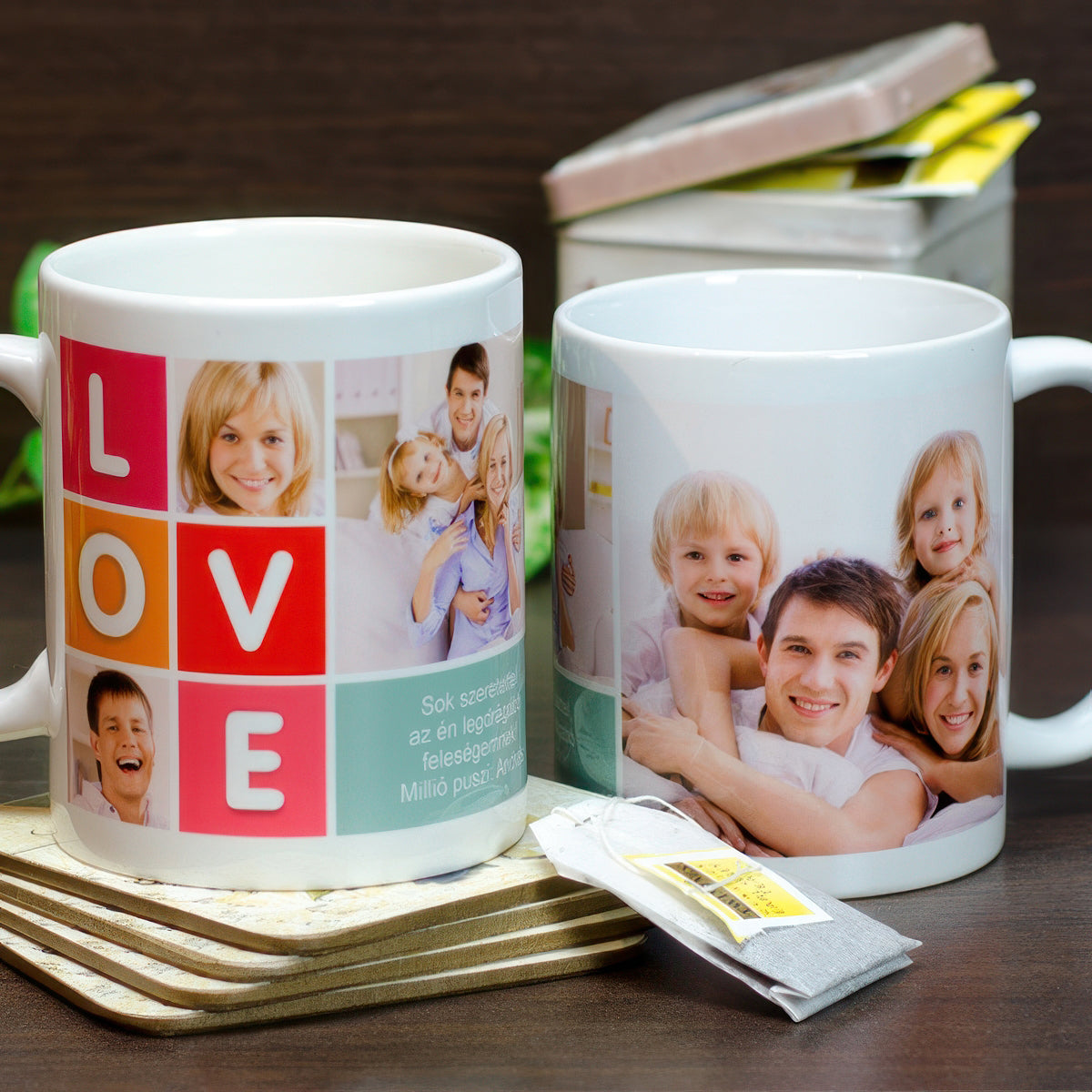 LOVE fényképes bögre