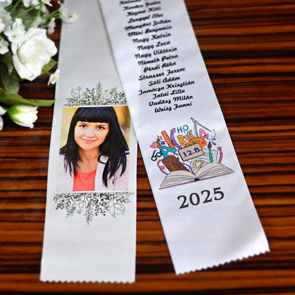 Fényképes ballagási szalag osztályoknak