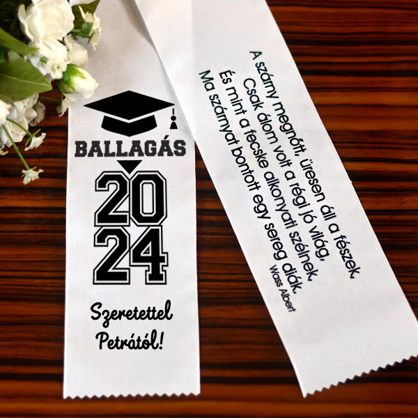 Egyedi ballagási szalag