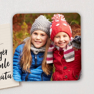 Fényképes négyzet alakú hűtőmágnes