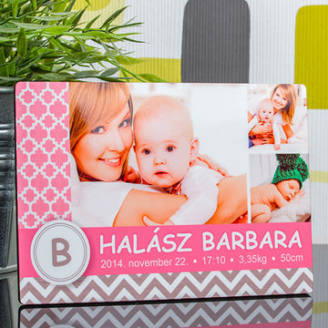 Megérkeztem fotópanel - rózsaszín