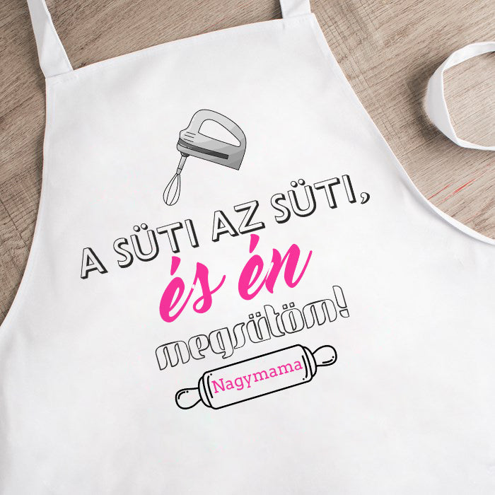 Egyedi feliratos kötény