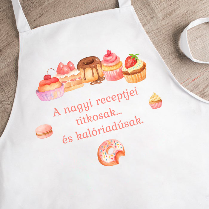 Egyedi konyhai kötény