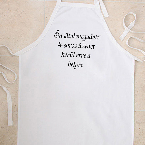 Feliratos kötény