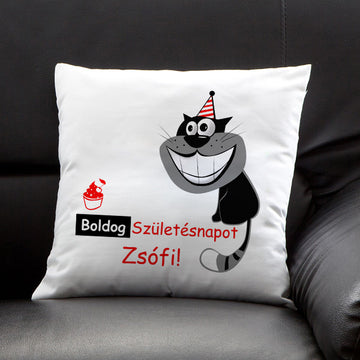 Cicás szülinapi kispárna