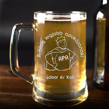 'Apa a király' söröskorsó