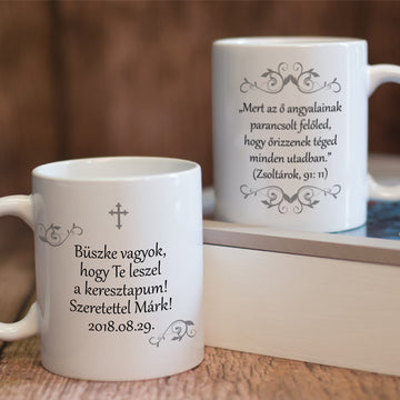 Vallási témájú bögre