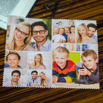 Montázs szemüvegtörlő kendő, 15x18cm