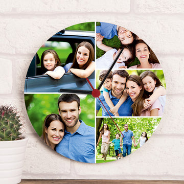 Fényképes falióra 5 képpel