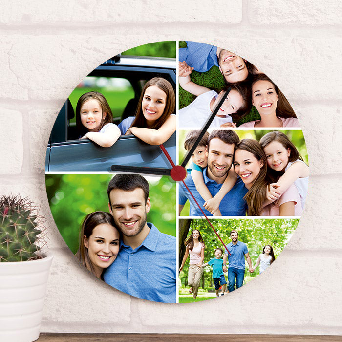 Fényképes falióra 5 képpel