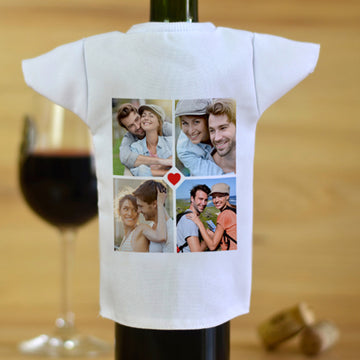 Fényképes borosüveg póló