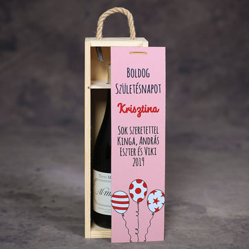 Egyedi borosüvegdoboz