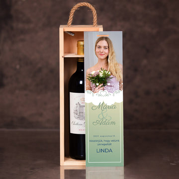 Fényképes borosüvegdoboz