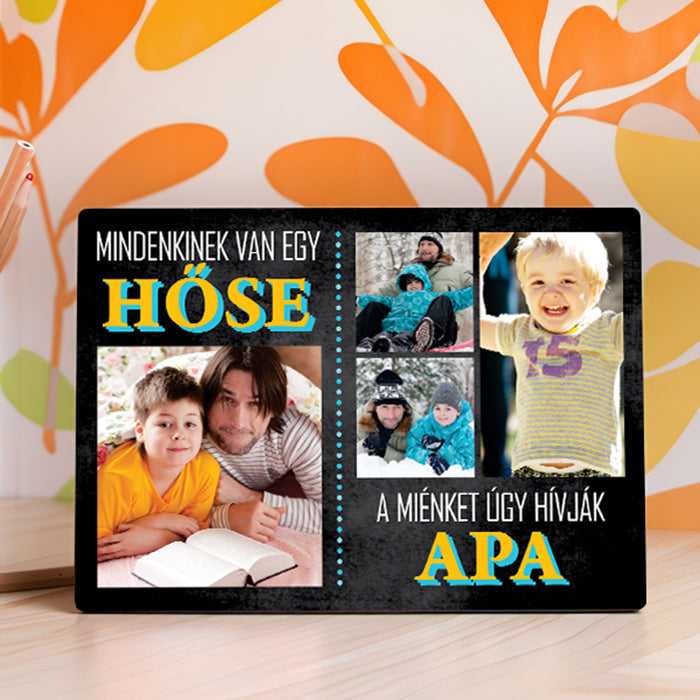 Apa a hős - fotópanel