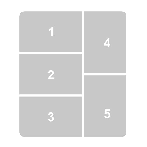 Családi egérpad 5 képpel, álló