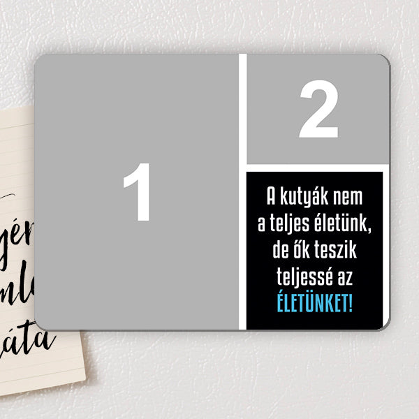 Fényképes hűtőmágnes kutyabarátoknak