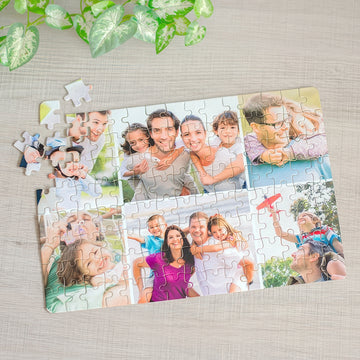 Fényképes puzzle - A4, 6 képpel, 96 db