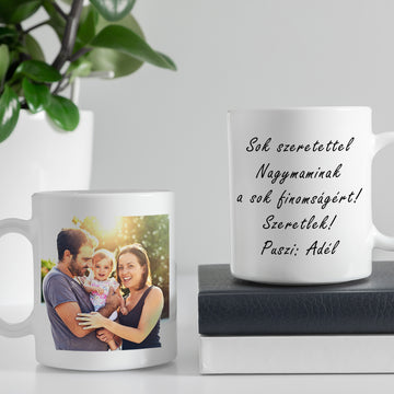Fényképes bögre felirattal