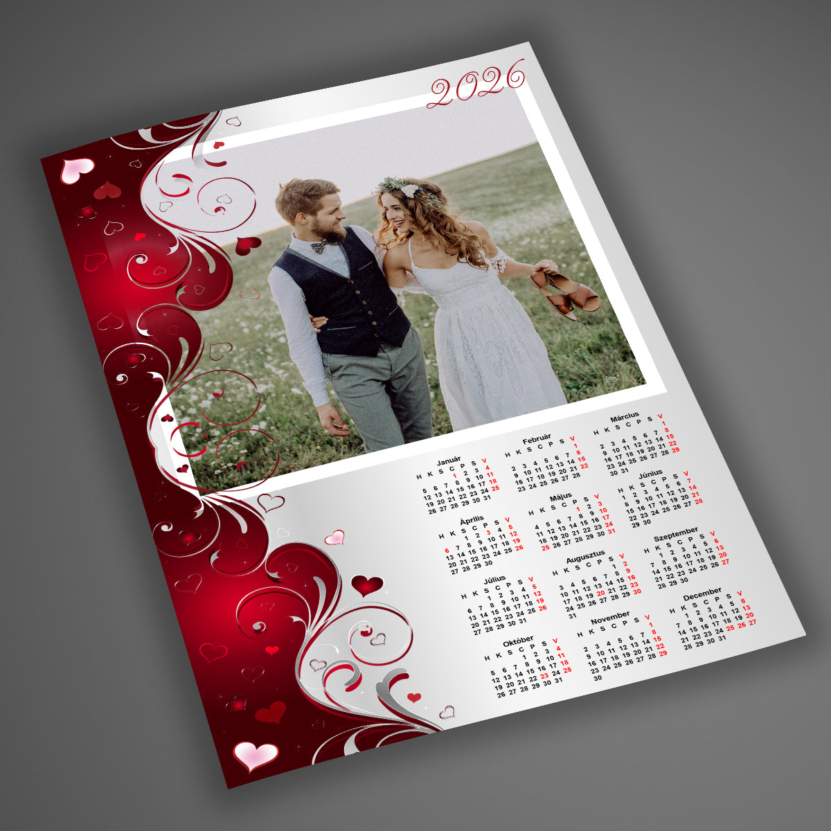 Fényképes falinaptár, A4