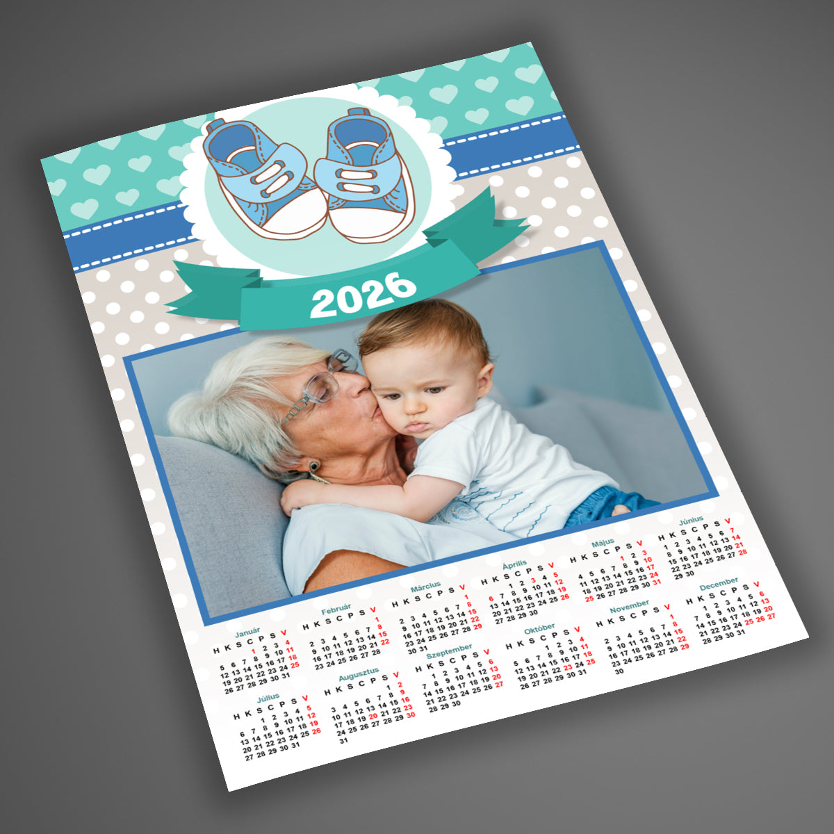 Fényképes falinaptár, A4