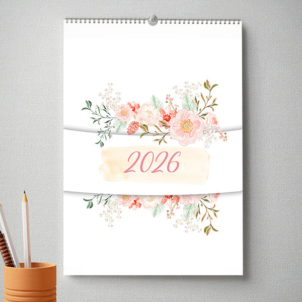 Fényképes virágos falinaptár