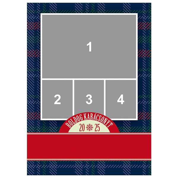 Fényképes karácsonyi fotópanel