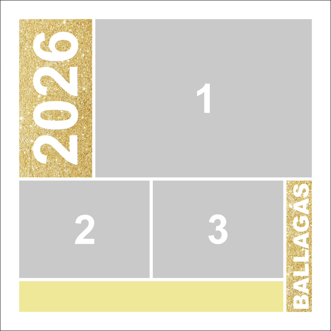 Négyzet alakú ballagási fotópanel