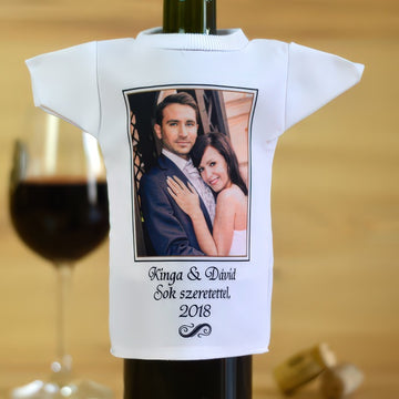 Fényképes borosüveg póló