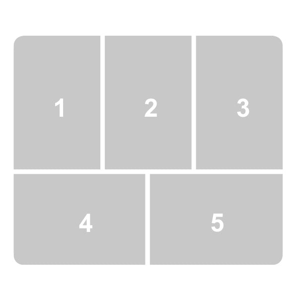 Családi egérpad 5 képpel, fekvő