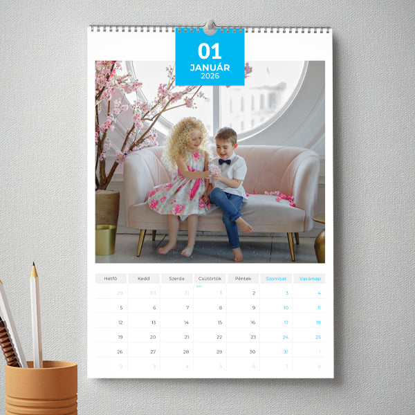 Fényképes falinaptár, A4