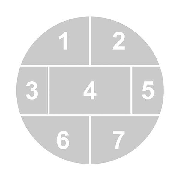 Fényképes falióra, 7 képpel