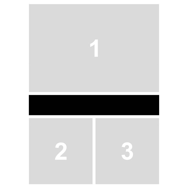 Fényképes fotópanel, 3 képpel