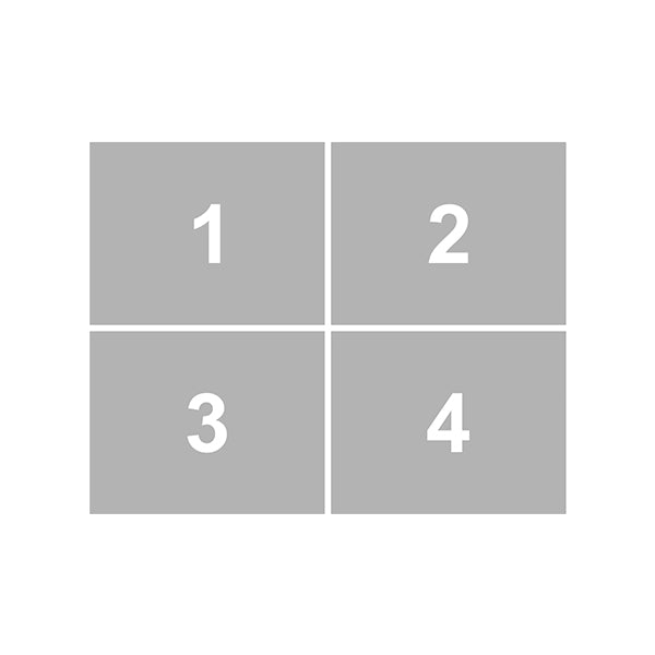 Egyedi fa hűtőmágnes 4 fényképpel