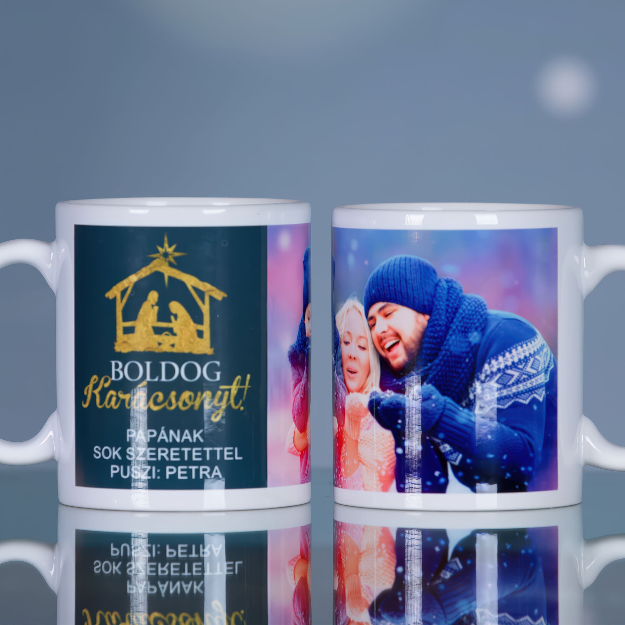 Fényképes karácsonyi bögre