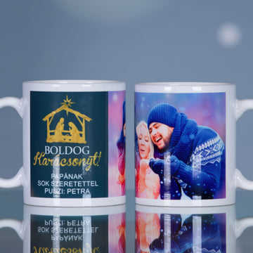 Fényképes karácsonyi bögre