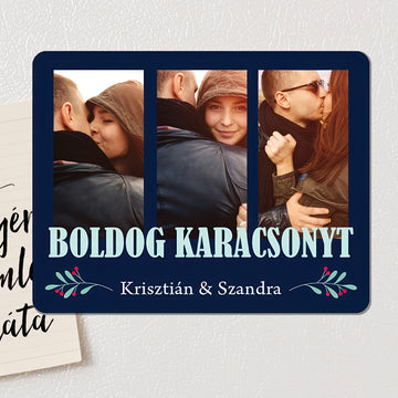 Karácsonyi hűtőmágnes 3 képpel