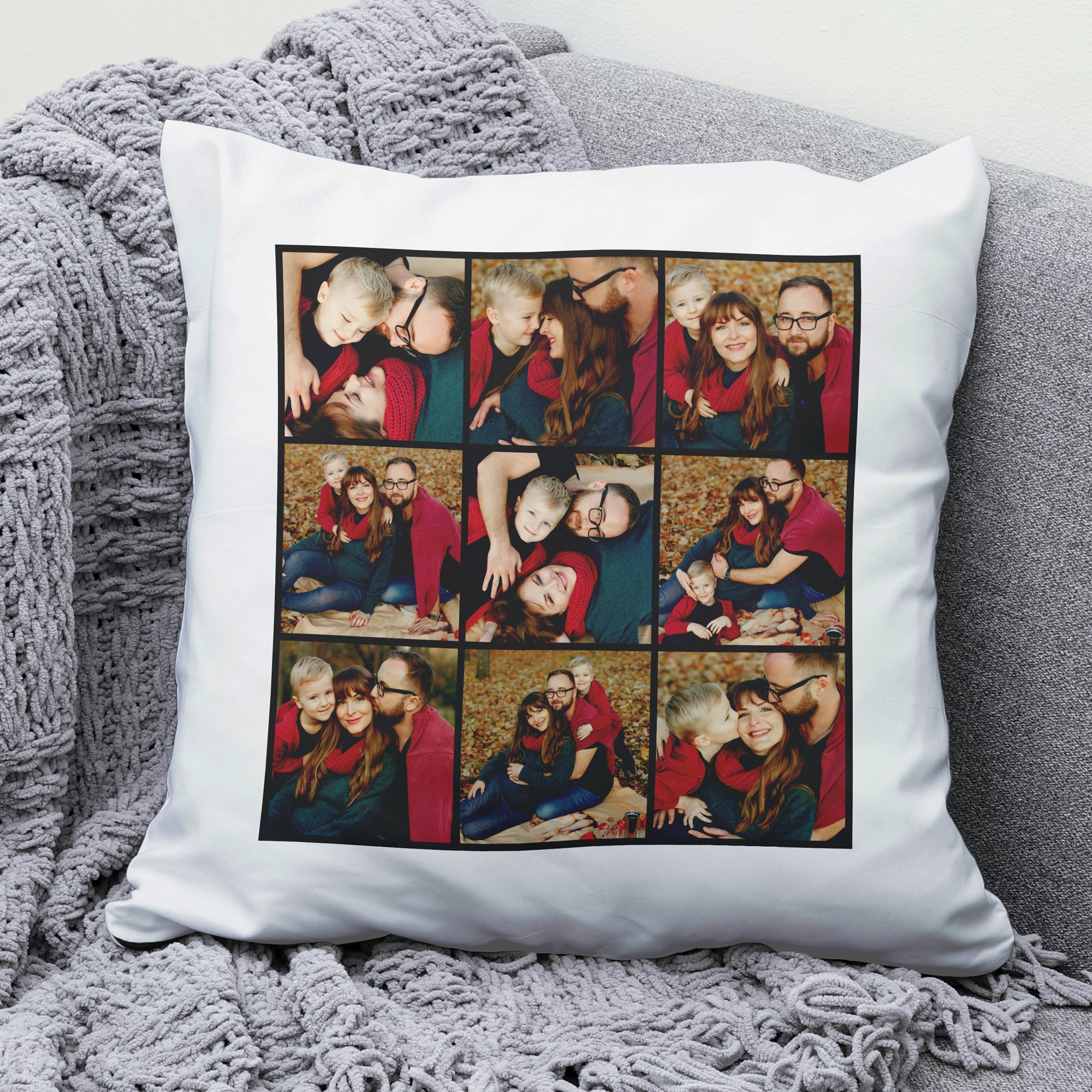 Fényképes kispárna 9 képpel