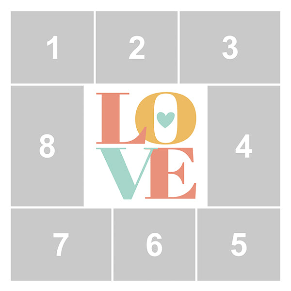 Egyedi fényképes kispárna 8 képpel