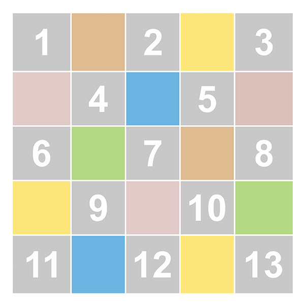 Színes kockás fényképes kispárna