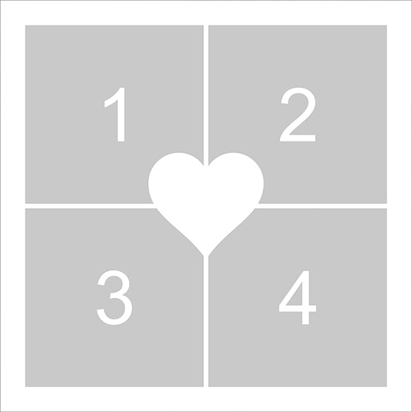 Egyedi fényképes kispárna négy cserélhető fotóval, személyre szabható fényképes párna családi emlékekkel