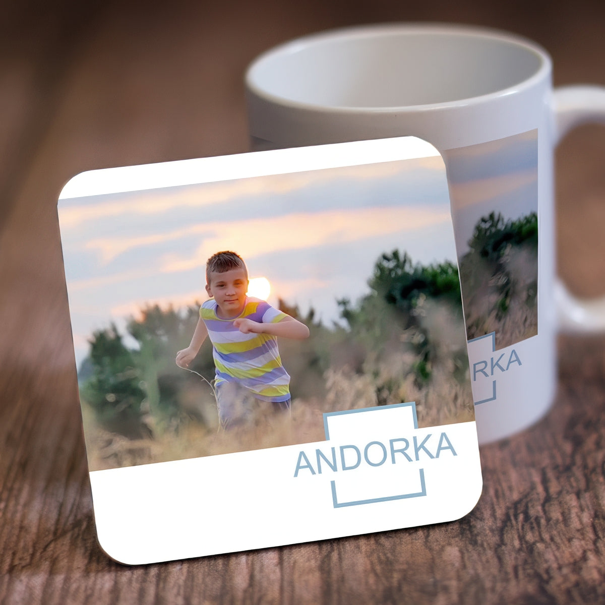 Fényképes poháralátét keresztnévvel