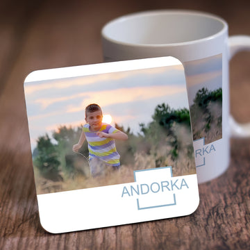 Fényképes poháralátét keresztnévvel