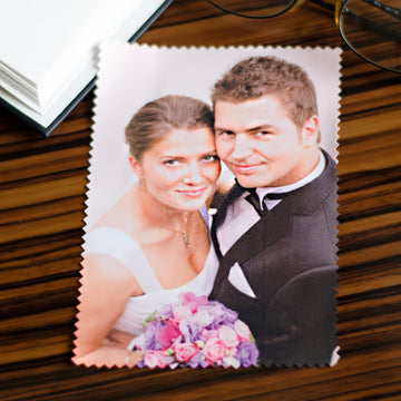 Fényképes szemüvegtörlő kendő, 10x15cm