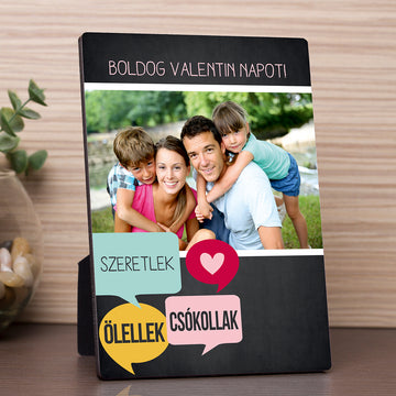 Szeretlek, ölellek, csókollak fotópanel