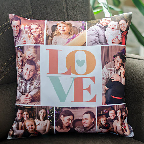 Egyedi fényképes kispárna 8 képpel