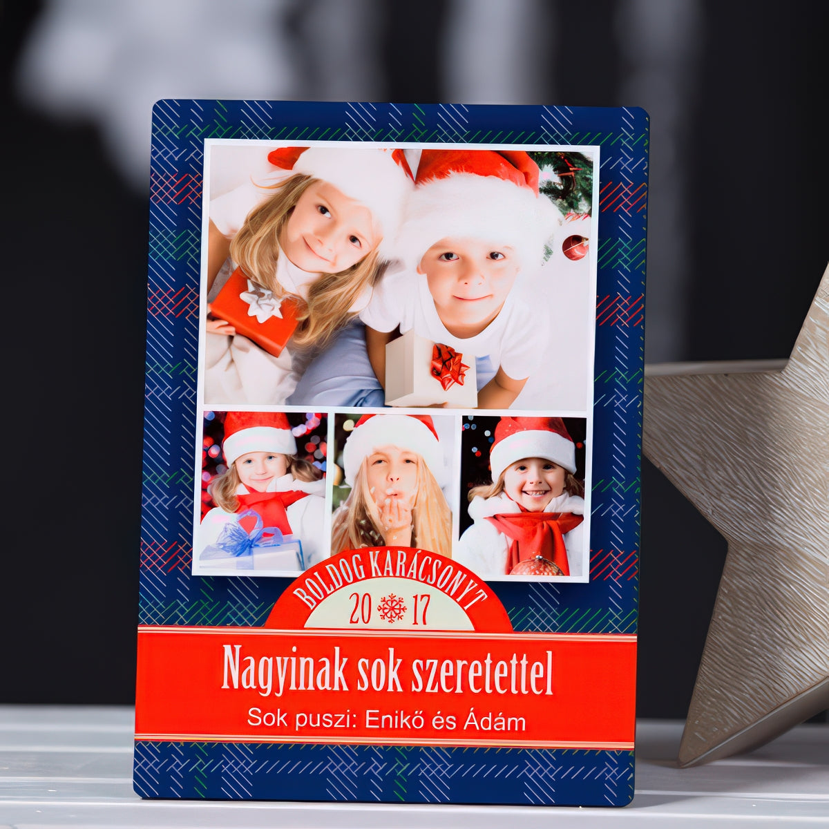 Fényképes karácsonyi fotópanel