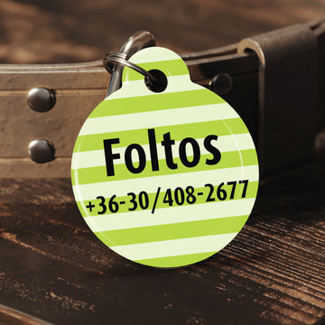 Kör alakú kutyabiléta - zöld