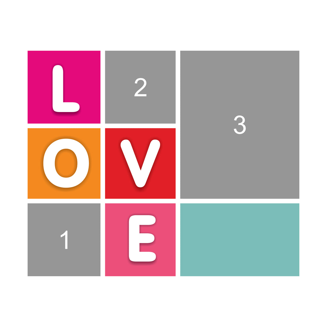 LOVE fényképes egérpad